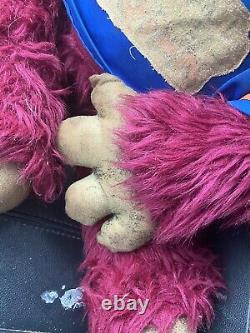 My Pet Monster My Football Monster 1980s Rare 1986 Plush Toy