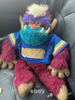 My Pet Monster My Football Monster 1980s Rare 1986 Plush Toy