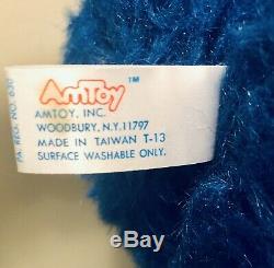 My Pet Monster Vintage Original Blue 1986 Plush Doll AmToy Handcuffed RARE
