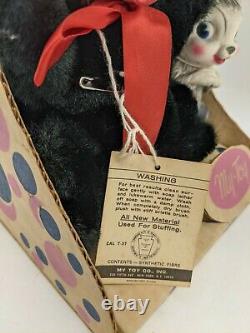 My toy co 1966 Plush Pals Skunk, Squirrel Rubber Face Rubber Squeak Toys