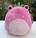 New 8 Adabelle Pink Strawberry Frog Kellytoy Squishmallow Nwt Exclusive In Hand