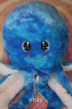 NEW BLUE OCTOPUS PLUSH Giant 48 Stuffed Animal Big Jumbo Valentines Day X-Large