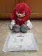 New Build-a-bear Knuckles From Sonic 2 17 Plush Withbirth Certificate