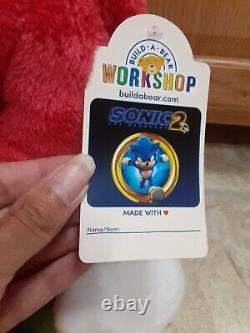 NEW Build-A-Bear Knuckles from Sonic 2 17 Plush withbirth certificate
