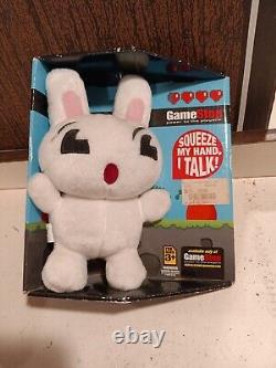 NEW! GameStop Buck the Bunny Talking Mascot Plush 8 Stuffed Animal RARE 2009