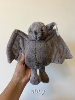 NEW Jellycat Medium Bashful Bat Plush Stuffed Animal WITH TAG RETIRED