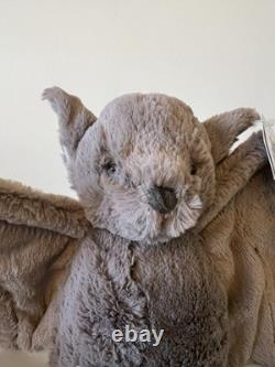 NEW Jellycat Medium Bashful Bat Plush Stuffed Animal WITH TAG RETIRED