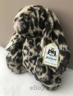 NEW Jellycat Special Edition Dixie Bashful Bunny Rabbit Soft Toy Leopard Print