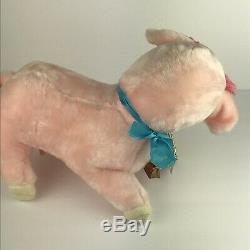 NEW Vintage Rushton DAISY BELLE Rubber Face Pink Cow Plush Toy Rare WithTag