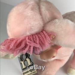 NEW Vintage Rushton DAISY BELLE Rubber Face Pink Cow Plush Toy Rare WithTag
