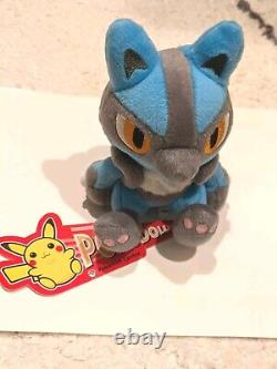NEW WITH TAGS 2005 Lucario Pokemon Poke Doll Plush Toy Stuffed Animal Plushie