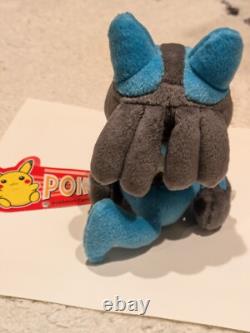 NEW WITH TAGS 2005 Lucario Pokemon Poke Doll Plush Toy Stuffed Animal Plushie