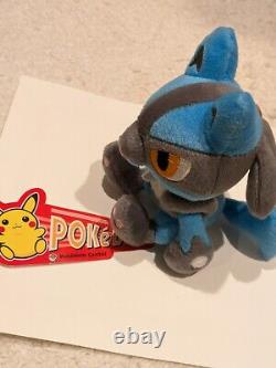 NEW WITH TAGS 2005 Lucario Pokemon Poke Doll Plush Toy Stuffed Animal Plushie