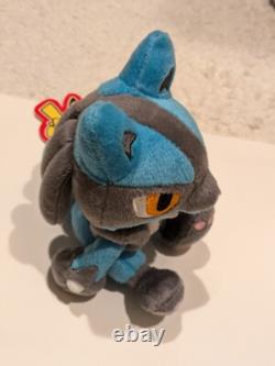 NEW WITH TAGS 2005 Lucario Pokemon Poke Doll Plush Toy Stuffed Animal Plushie