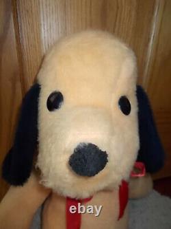 NICE! Vintage 1970's Animal Fair HENRY DOG 21 Plush Yellow Puppy Stuffed Toy