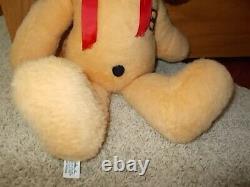 NICE! Vintage 1970's Animal Fair HENRY DOG 21 Plush Yellow Puppy Stuffed Toy