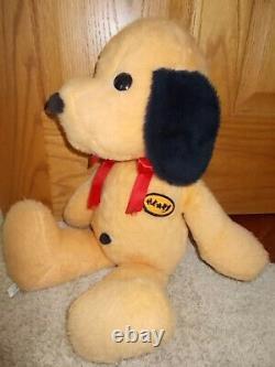 NICE! Vintage 1970's Animal Fair HENRY DOG 21 Plush Yellow Puppy Stuffed Toy