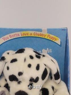 NOS Vintage 2000 Chubby Puppies Maggie the Dalmatian plush dog stuffed animal