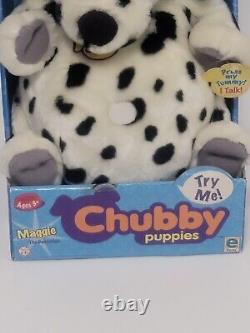 NOS Vintage 2000 Chubby Puppies Maggie the Dalmatian plush dog stuffed animal