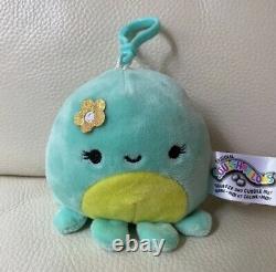 NWOT Squishmallow 3.5 Ophelia Octopus Clip On Exclusive Hard To Find