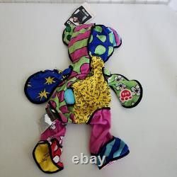 NWT Build A Bear Workshop Romero Britto Bear Unstuffed Plush 2015 Stuffed Animal