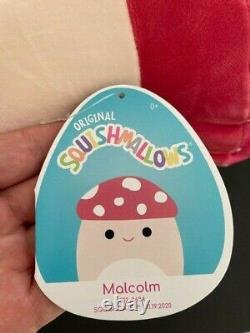 NWT New Rare htf Kellytoy Squishmallow 12 Exclusive plush Malcolm The Mushroom