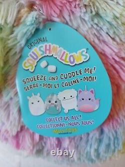 NWT New Squishmallows Kellytoy 24 Plush Zayley the Bigfoot Rainbow Hair Rare