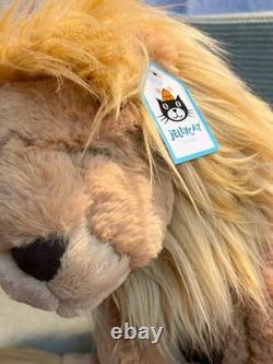NWT RETIRED Jellycat Leonardo Lion Tan Brown Long Tail Soft Plush Animal Large