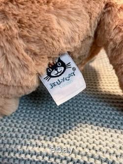 NWT RETIRED Jellycat Leonardo Lion Tan Brown Long Tail Soft Plush Animal Large