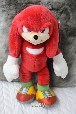 NWT Rare Build a Bear Workshop Sonic the Hedgehog 2 Knuckles Plush Stuffed Toy