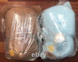 NWT Rilakkuma 15 Chairoikoguma Bear Blue Wolf Friends Stuffed Animal Plush Set