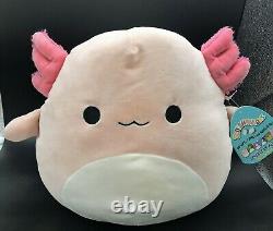 NWT Squishmallows ARCHIE THE LIGHT PINK AXOLOTL VERY HARD TO FIND 12 PLUSH