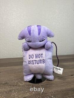 Neopets Purple Poogle Door Hanger Come In Do Not Disturb Sleeping Plush 2003