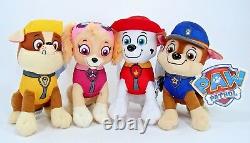 New 8 Paw Patrol Plush Stuffed Animal Toy Set Chase, Rubble, Marshall & Skye