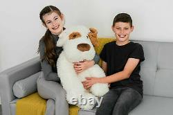 New 80cm Large Cocker Spaniel Stuffed Giant Dog Teddy Bear Soft Toy Plush Brown
