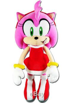 New Amy Rose with Red Dress 9 Plush Stuffed Toy GE-52635 Sonic the Hedgehog