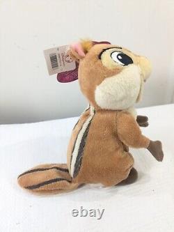New Disney Enchanted Pip Chipmunk Plush Stuffed animal Bean Doll Toy squirrel