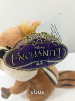 New Disney Enchanted Pip Chipmunk Plush Stuffed animal Bean Doll Toy squirrel