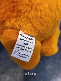 New Nwt Vintage 1977 Fisher Price 851 Muppets Fozzie Bear Stuffed Animal Plush