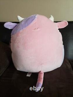New Squishmallows PATTY the Cow 16 Squishmallow Plush Pink and Purple