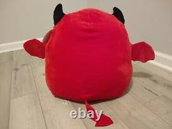 New XL 16 Squishmallow Halloween Dante Red Devil Bat Collectible Soft Plush