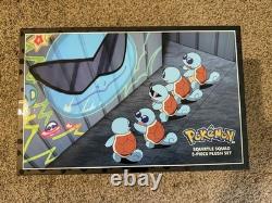 Nib Sdcc 2025 Pokemon Squirtle Squad 5 Piece Plush Set Jazwares Sealed