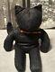 No Face Black Cat Rare Goth Beanie Plush Toy Y2k Halloween Stuffed Animal