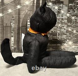 No Face Black Cat Rare Goth Beanie Plush Toy Y2K Halloween Stuffed Animal