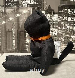 No Face Black Cat Rare Goth Beanie Plush Toy Y2K Halloween Stuffed Animal