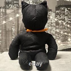 No Face Black Cat Rare Goth Beanie Plush Toy Y2K Halloween Stuffed Animal