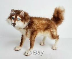 OOAK Siberian Wolf Husky Plush Artdoll