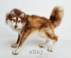 OOAK Siberian Wolf Husky Plush Artdoll