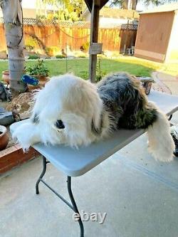 Old English Sheepdog Super Jumbo Cute Plush Floppy dog Toy X-Large sz RARE