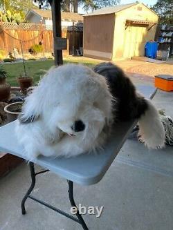 Old English Sheepdog Super Jumbo Cute Plush Floppy dog Toy X-Large sz RARE